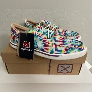 Twisted X Women's Multi Tie-Dye Shoes Moc Toe Loafers Size 11 M WCA0037